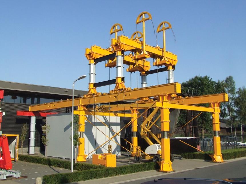 Portiques a verins a traction de cable enerpac